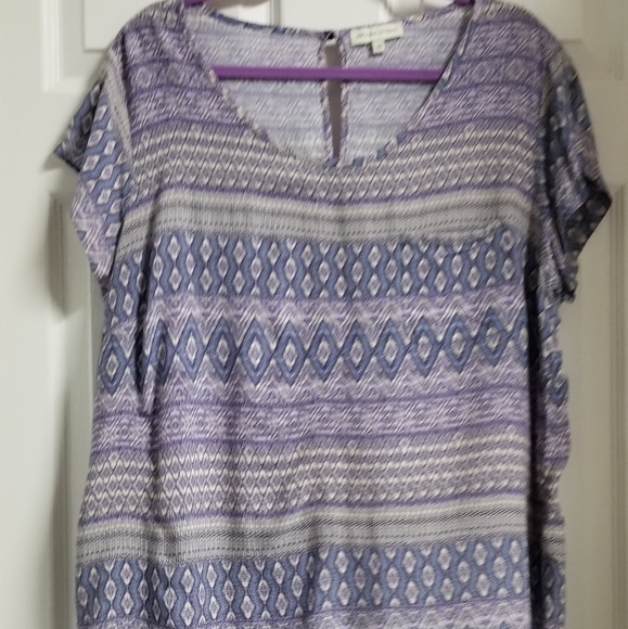 Adrienne Vittadini 2XL silky blouse - Picture 1 of 4